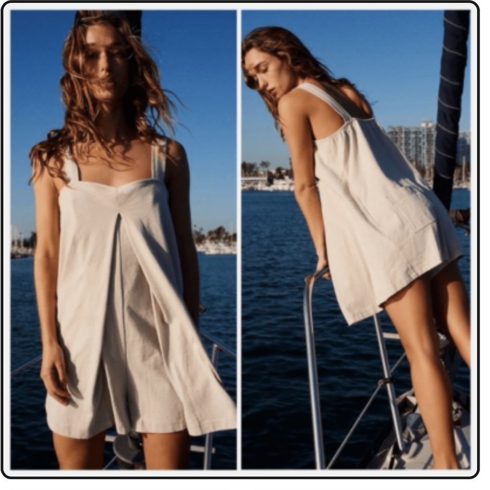 Free People Blue Sleeveless Jumpsuit - Picture 3 of 3